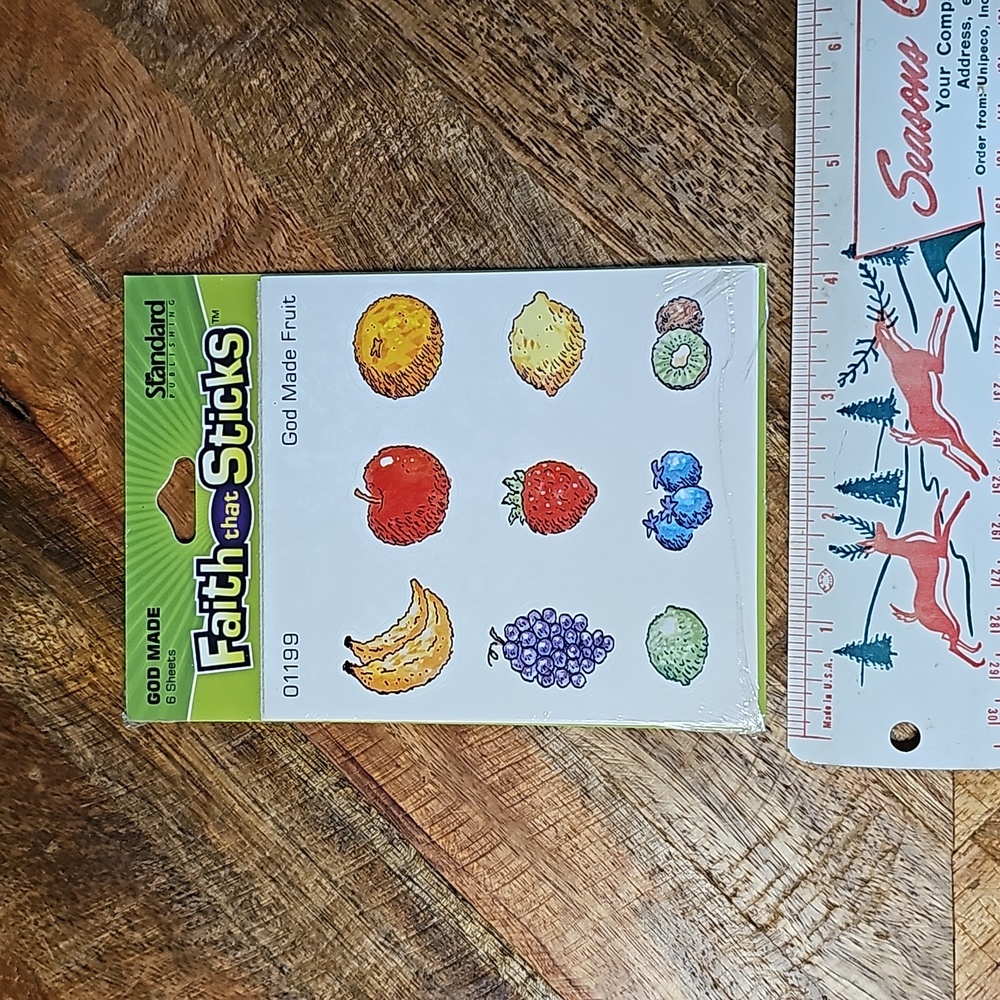 Vintage Faith Stickers fruit God